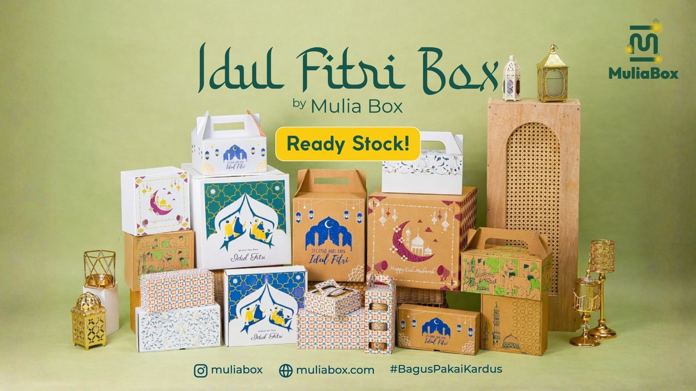 Rangkaian koleksi Ramadhan dari Mulia Box yang menawarkan berbagai pilihan desain orisinal untuk mempercantik hantaran Idul Fitri.