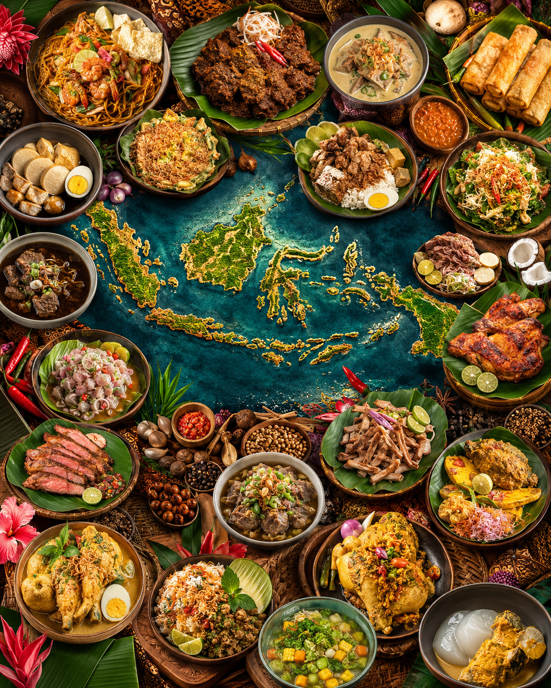Keunikan Makanan Tradisional dari 38 Provinsi di Indonesia